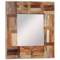 Wall Mirror Solid Wood Reclaimed 50x110 cm