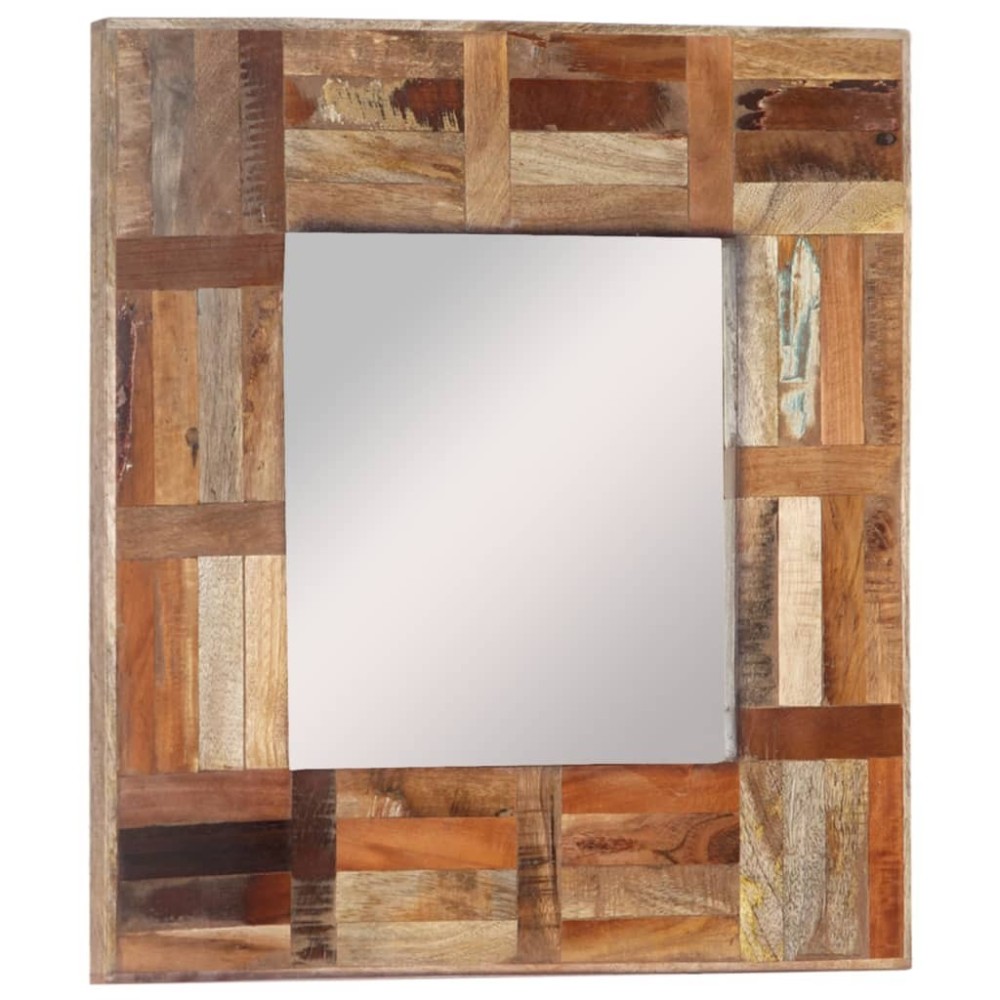 Wall Mirror Solid Wood Reclaimed 50x110 cm