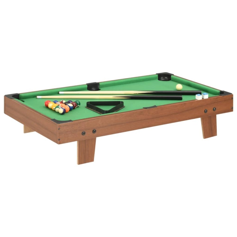 3 Feet Mini Pool Table 92x52x19 cm Black and Green