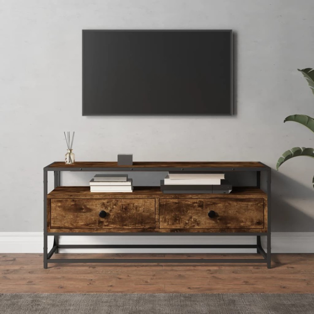 TV Cabinet Brown Oak 80x35x45 cm Engineered Wood