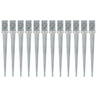 Ground Spikes 12 pcs Silver...