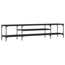 TV-Schrank Räuchereiche 100x35x45 cm Holzwerkstoff & Eisen
