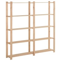 5-Tier Storage Rack Black...