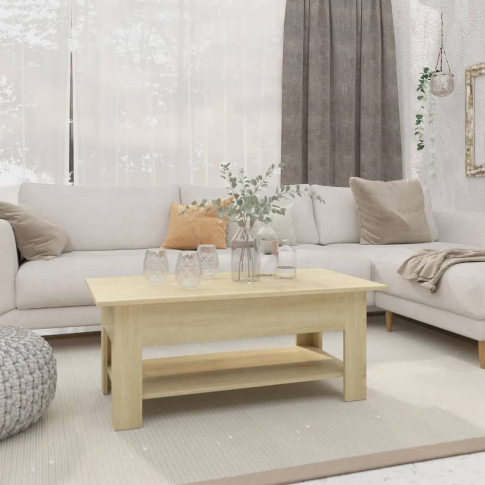 Coffee Table Concrete Grey 102x55x42 cm Engineered Wood