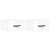 Wall-mounted Bedside Cabinet Concrete Grey 35x35x20 cm