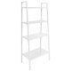 Ladder Bookcase 4 Tiers Metal Anthracite