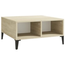 Couchtisch Hochglanz-Grau 60x60x30 cm Holzwerkstoff
