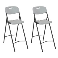 Folding Bar Chairs 2 pcs...