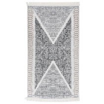 Rug Black and Grey 80x150 cm Cotton