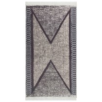 Rug Black and Grey 80x150 cm Cotton