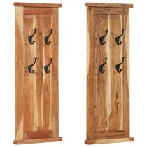 Coat Racks 2 pcs Solid Wood...