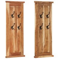 Coat Racks 2 pcs Solid Wood...