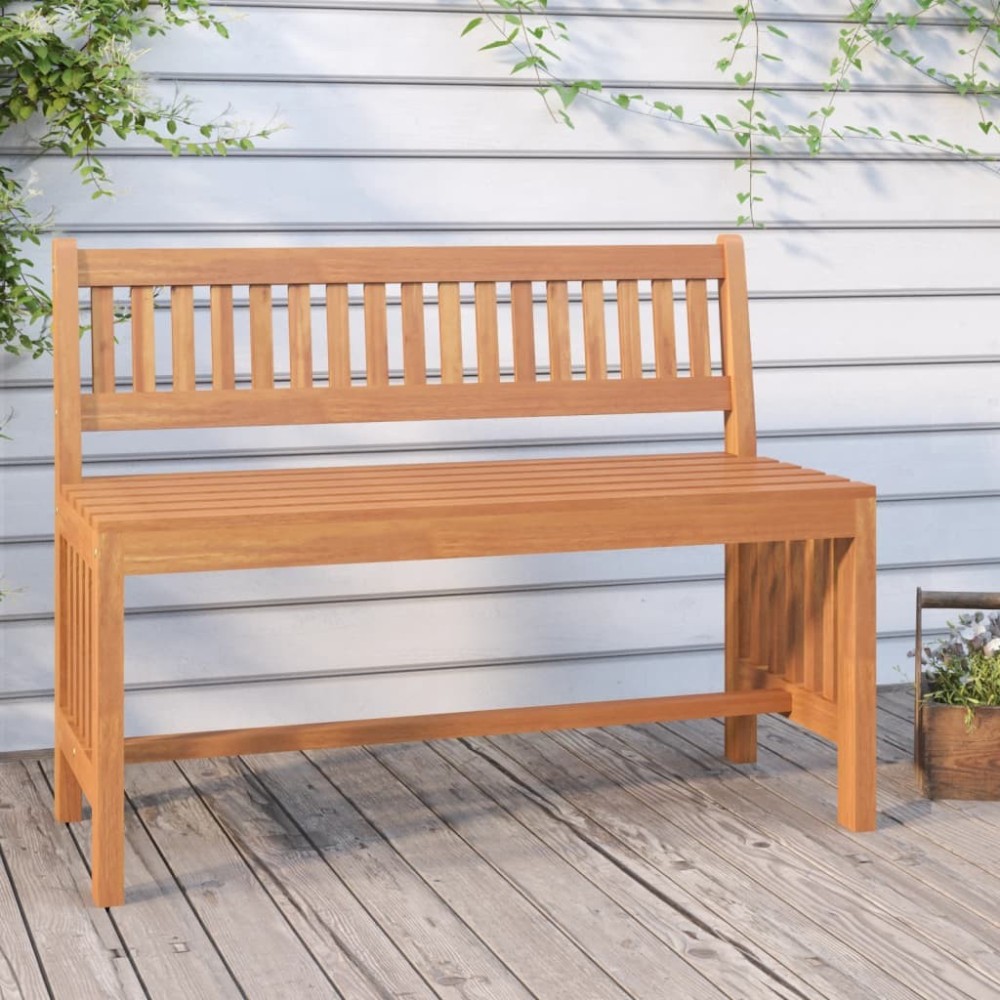 Garden Bench 80 cm Solid Wood Eucalyptus