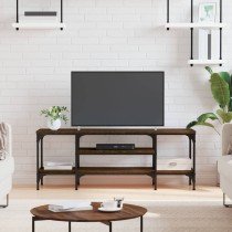 TV Cabinet Grey Sonoma 121x35x45 cm Engineered Wood&Iron