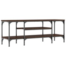 TV-Schrank Räuchereiche 100x35x45 cm Holzwerkstoff & Eisen