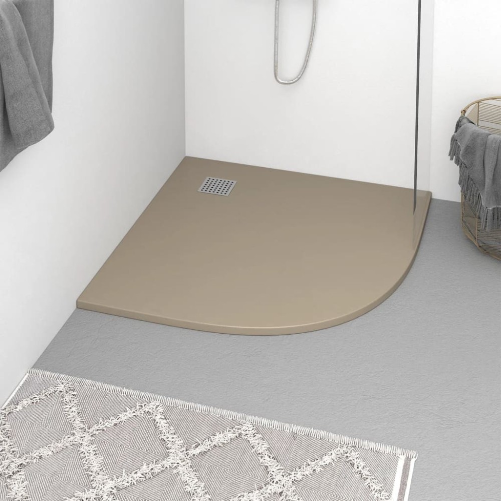 Shower Base Tray SMC Grey 90x90 cm