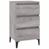 Bedside Cabinet High Gloss White 40x35x70 cm Engineered Wood