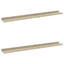 Wall Shelves 2 pcs Concrete Grey 40x9x3 cm