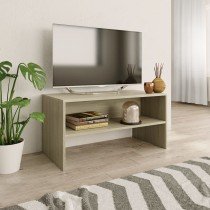 TV-Schrank Weiß Sonoma-Eiche 80x40x40 cm Holzwerkstoff