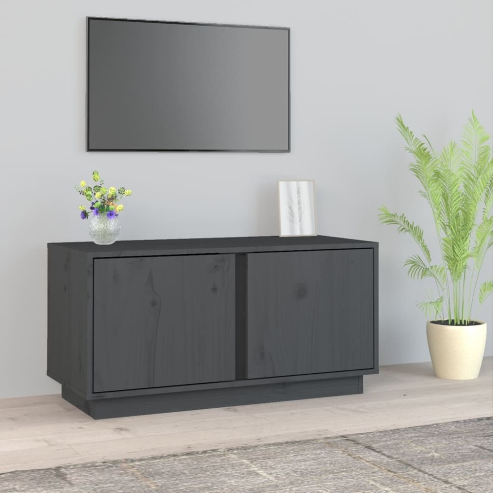 TV Cabinet Honey Brown 80x35x40.5 cm Solid Wood Pine