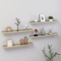 Wall Shelves 2 pcs Concrete Grey 40x9x3 cm