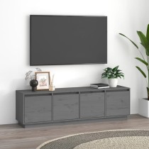 TV Cabinet 156x37x45 cm Solid Wood Pine