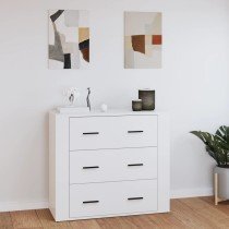 Sideboard White 80x33x70 cm...
