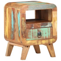 Bedside Cabinet 30x30x41 cm Rough Mango Wood