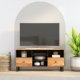 TV Cabinet 100x33x46 cm Solid Wood Mango and Engineered Wood
