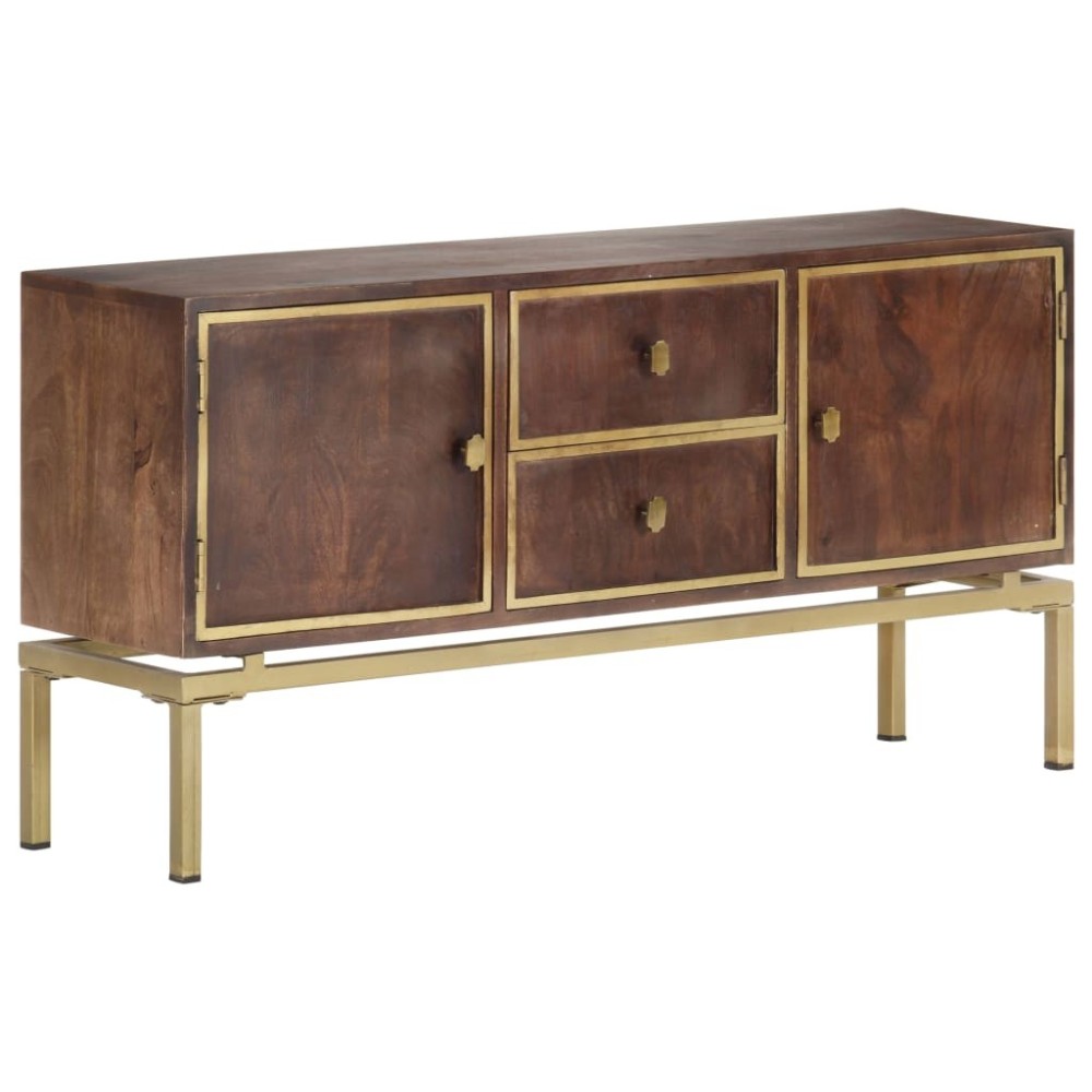 Sideboard 120x29x60 cm Solid Mango Wood