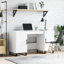 Desk Brown Oak 140x50x75 cm Engineered Wood