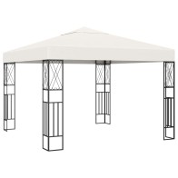 Gazebo 3x6 m Cream Fabric