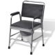 Commode Chair Steel Black