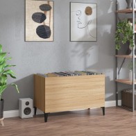 Record Cabinet Brown Oak...