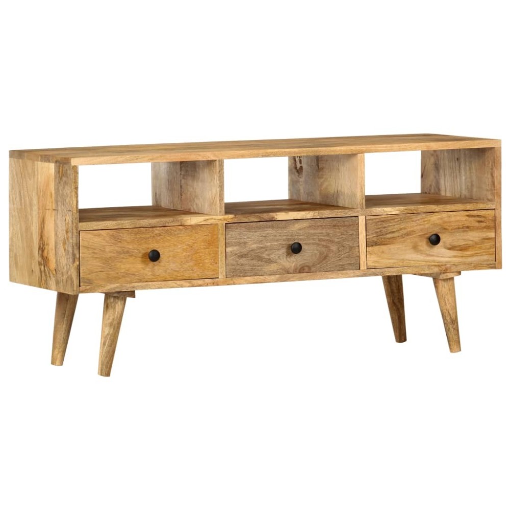 TV Cabinet 110x36x50 cm Solid Mango Wood