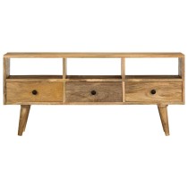 TV Cabinet 110x36x50 cm Solid Mango Wood