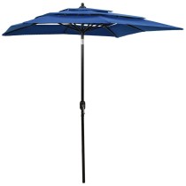 3-Tier Parasol with Aluminium Pole Sand 2x2 m