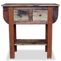 Console Table Solid Reclaimed Wood 80x35x80 cm