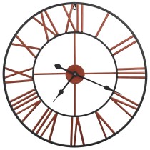 Wall Clock Metal 58 cm Golden and Black