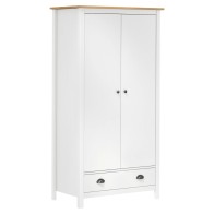 2-Door Wardrobe Hill White...