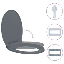 Soft-Close Toilet Seat Quick Release Beige Oval