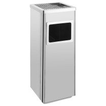 Ashtray Dustbin Hotel 45 L Steel Black