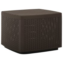 Garden Table Mocha 53x53x40 cm Plastic