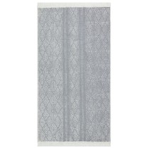 Rug Light Grey 100x300 cm Cotton