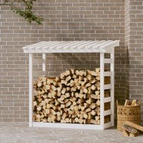 Firewood Rack Black 108x64.5x78 cm Solid Wood Pine