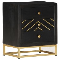 Bedside Cabinet Black and...