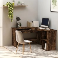 L-Shaped Corner Desk Grey...