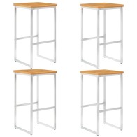 Bar Chairs 2 pcs Solid...