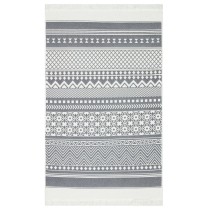 Rug Grey and White 120x180 cm Cotton