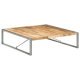 Coffee Table 140x140x40 cm Solid Wood with Sheesham Finish